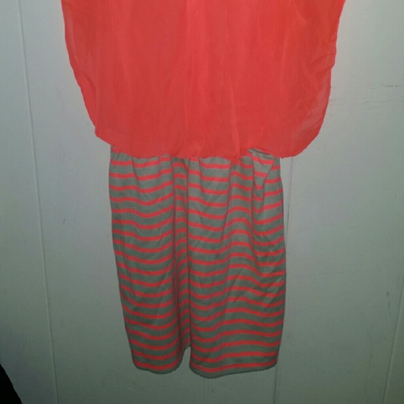 Cute Coral color mini Dress