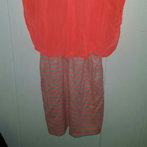 Cute Coral color mini Dress