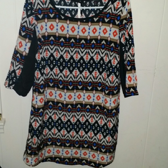 Cute Aztec Mini Dress