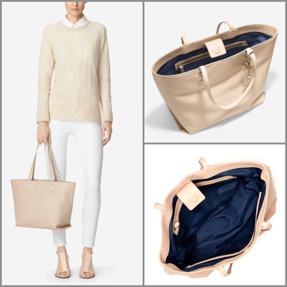 HP!🎉NWT Cole Haan Leather Tote - Froth - Picture 2 of 7
