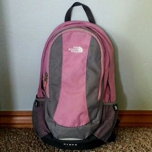 Small Pink North Face Backpack!