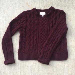 Kendall and Kylie cropped pullover sweater