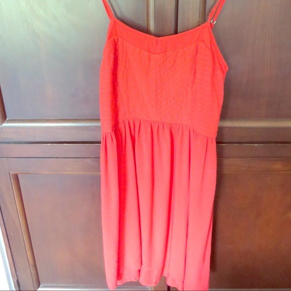 Coral sun dress