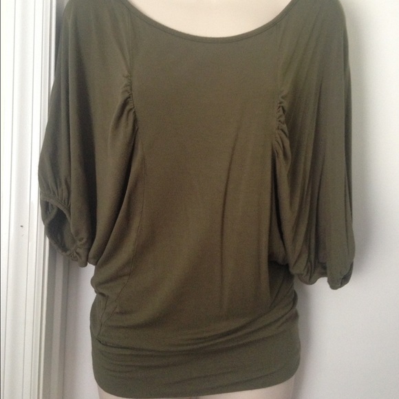 Army/earth green top