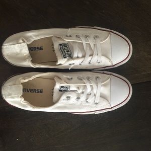 White women's slip-on Converse