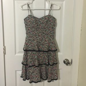 Flower pattern dress!!