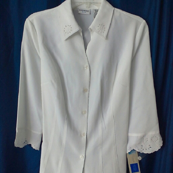 Covington white shirt 6/8 NWT
