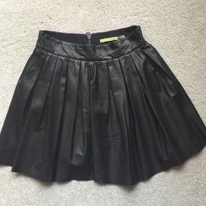 Alice + Olivia Leather Skirt