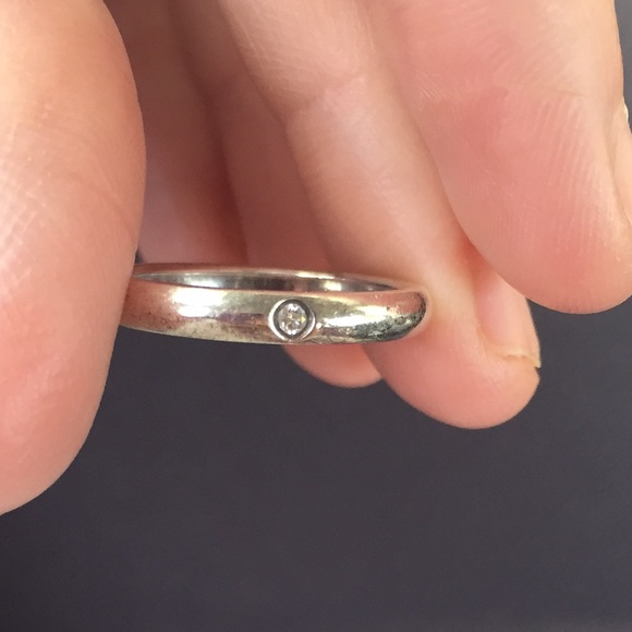 Tiffany & Co Peretti Sterling Silver Diamond Ring