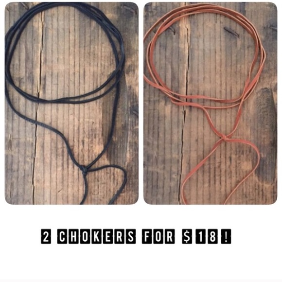 Free People Jewelry - ️SALE - 2 chokers for $18!!
