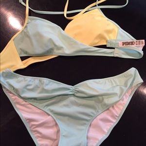 VS M top L bottom swimsuit