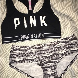 VS PINK Sports Bra and Panty Set!💕