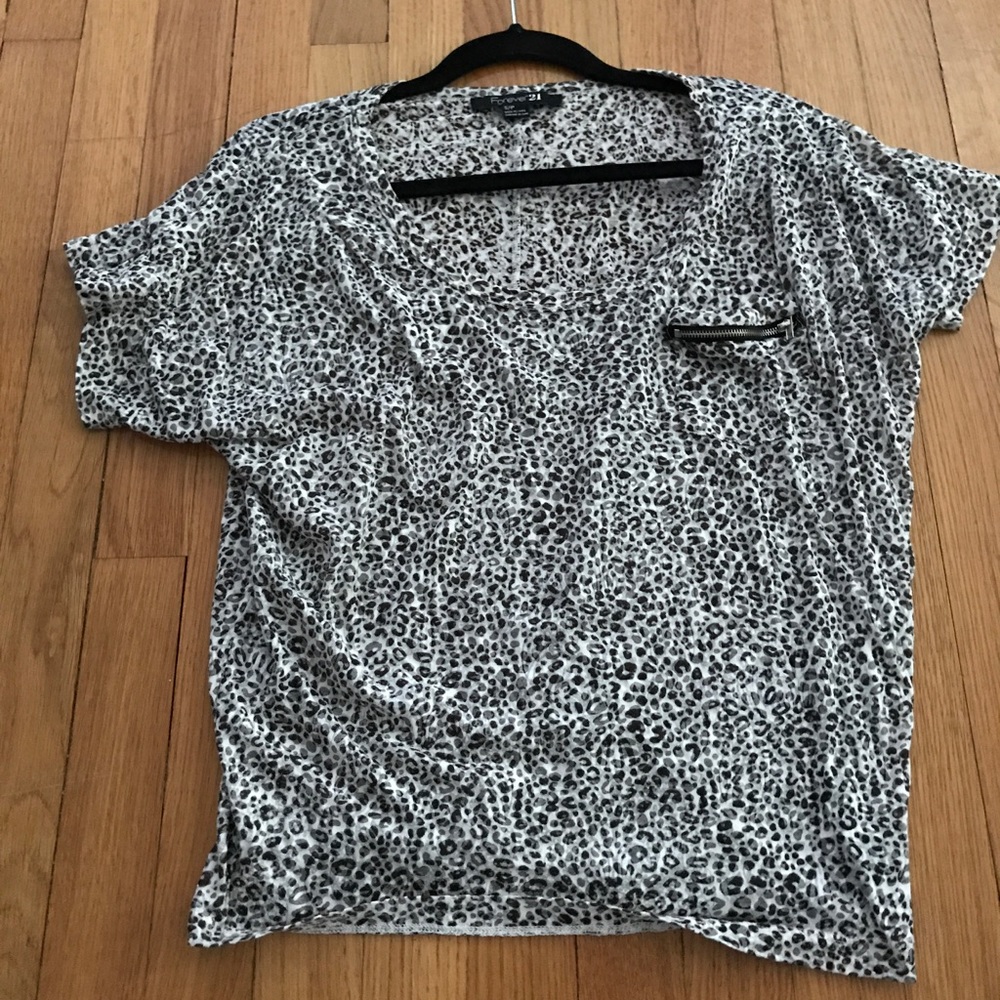Forever 21 Animal Print TShirt In Size Small