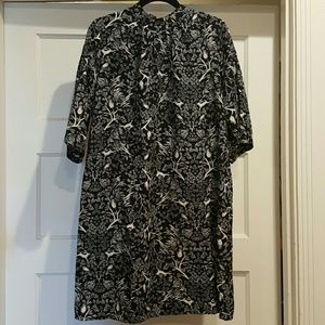 Black and white animal print dress