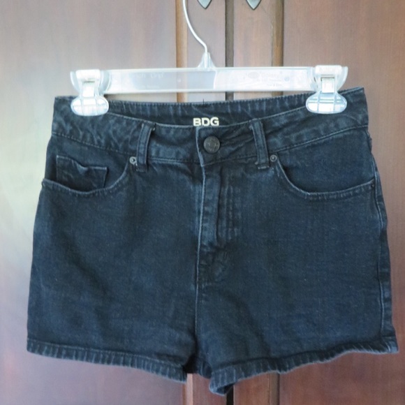 Black high waisted jean shorts