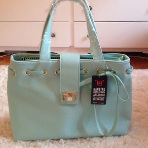 JustFab new turquoise bag w/ tags still on