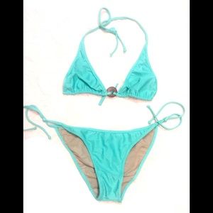 NWOT MORA BIKINI SET BEAUTIFUL TURQUOISE COLOR