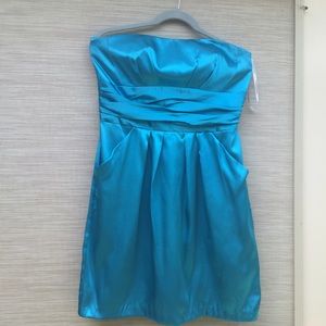 Malibu blue sheer dress
