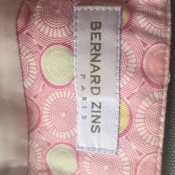 Fun, classy patterned Bernard Zins cotton skirt 8