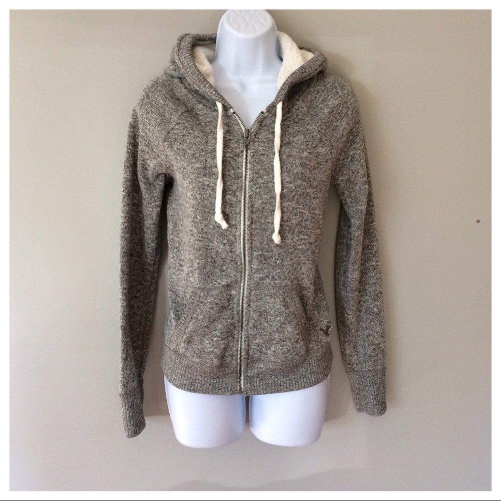 American Eagle zip up sweater.