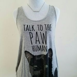 Graphic racerback tank