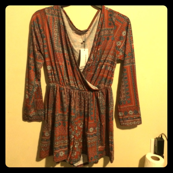 Plus Size Print Playsuit