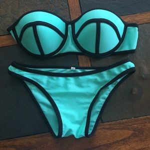 Knock off triangl bathing suit