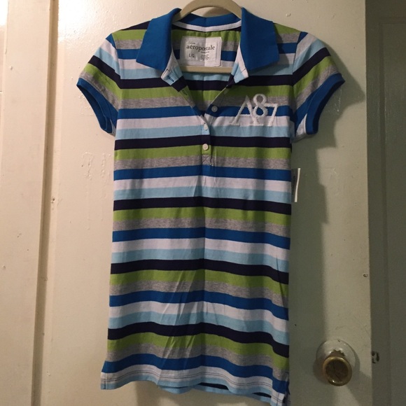Strip polo shirt