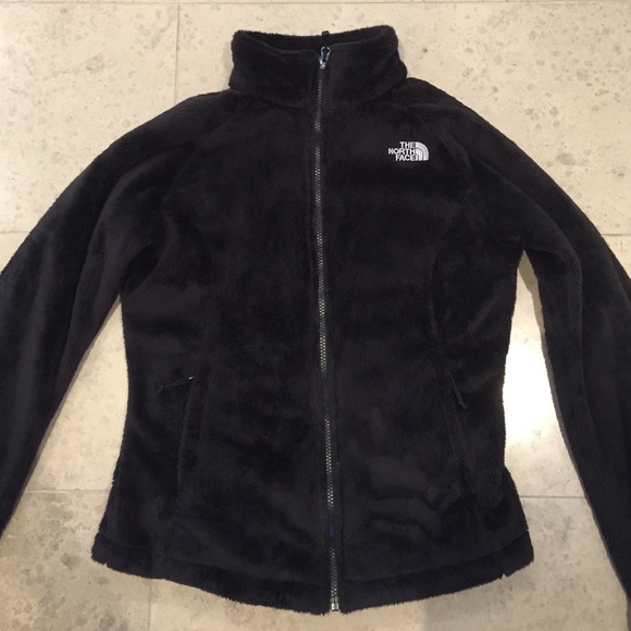 Fuzzy Black North Face