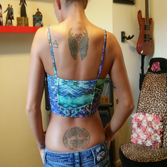 H&M CORSET COLOR CROP TOP - Picture 3 of 4