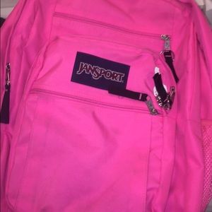 Pink Jansport backpack