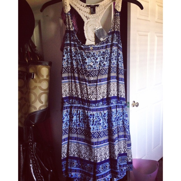 Floral and crochet romper