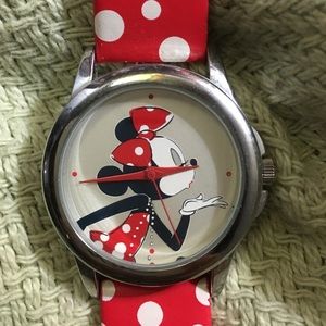 Disney Minnie polka dot watch