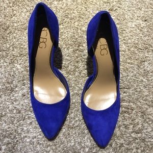 BCBG gorgeous blue heels