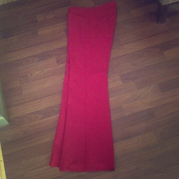 Red dress pants