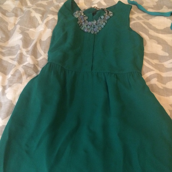 Jcrew green dress