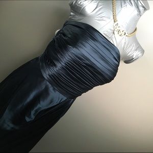 Bill levkoff navy silk dress