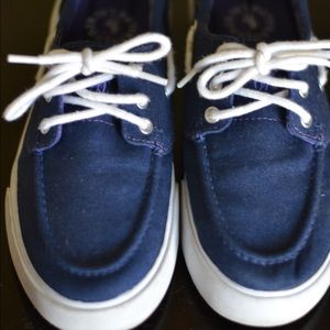 Navy Polo Ralph Lauren boat shoes