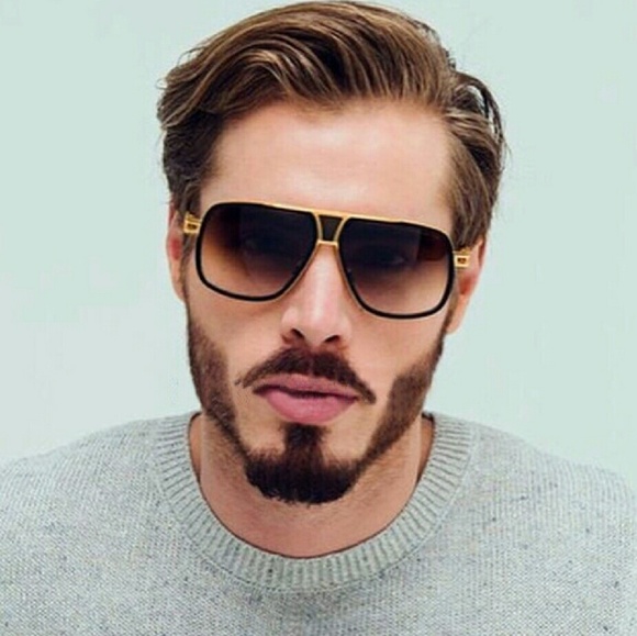 Men Retro Flat top sunglasses