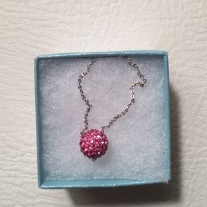 Swarovski Pink Crystal Pendant Necklace