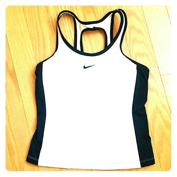 Black and White Nike Dryfit Tank Top