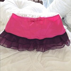 Fredericks of Hollywood Lingerie pink skirt NWT