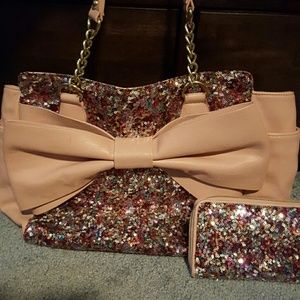 Betsy Johnson handbag with wallet