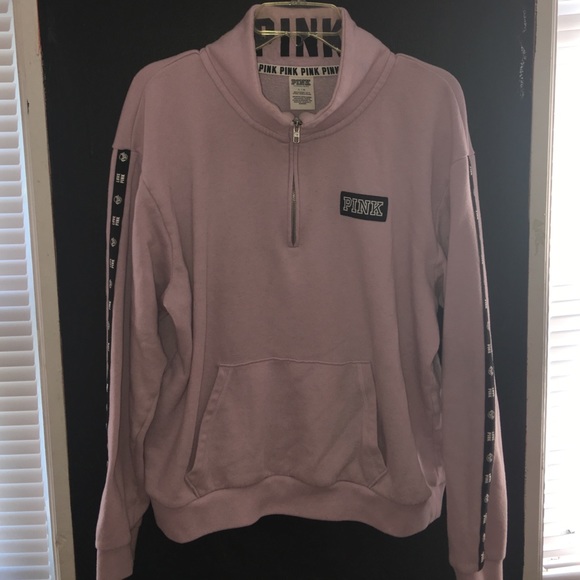 PINK half zip hoodie