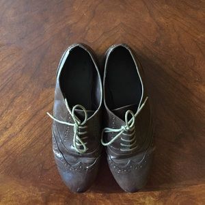 Brown Leather Oxfords