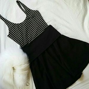 American Apparel black skater skirt