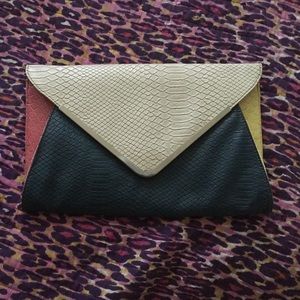 Pastel Colorblock Clutch