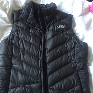 Dark Grey/ Black North Face Vest