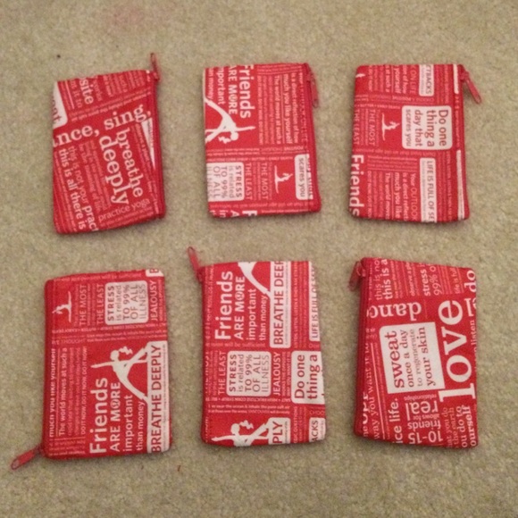 FREE with any purchase or $5 each Lululemon wallet