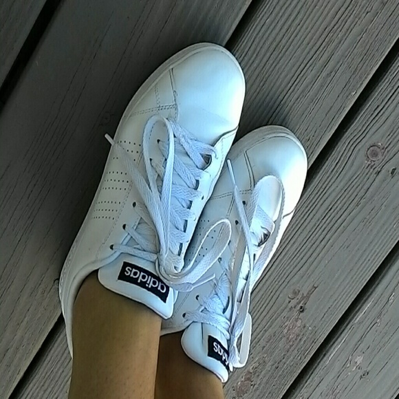 Adidas white sneakers